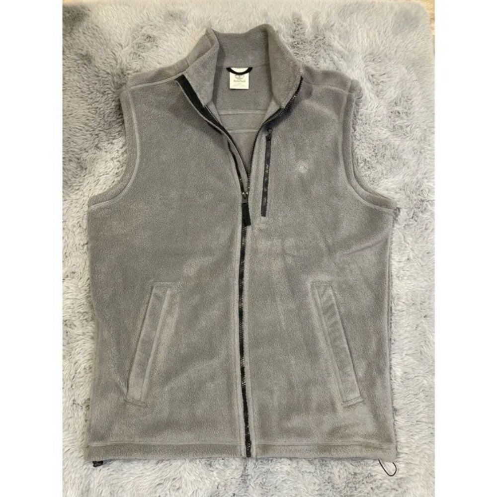 Timberland grey fleece zip up vest
